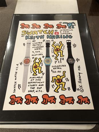 KEITH HARING (1958-1990) Swatch by Keith Haring.